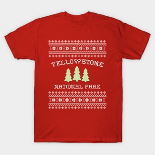 Yellowstone National Park Ugly Christmas Sweater T-Shirt